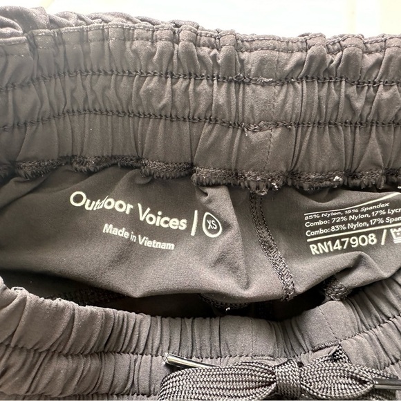 Outdoor Voices Track Pants Black Size XS - Picture 5 of 6